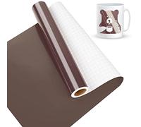 Lya Vinyl Rollo de Vinilo Adhesivo Marrón, 30.5 cm x 457.5 cm, Vinilo Marrón para Cricut, Silhouette Cameo y la Mayoría de las Máquinas de Corte
