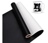 Lya Vinyl Rollo de Vinilo Adhesivo Negro Mate, 30.5 cm x 457.5 cm, Vinilo Negro Mate para Cricut, Silhouette Cameo y la Mayoría de las Máquinas de Corte