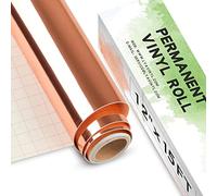 Lya Vinyl Rollo de Vinilo Adhesivo Oro Rosa - 30,5 x 457,2 cm vinilo Adhesivo Metálico para Exteriores para Cricut, Vinilo Metálico Oro Rosa para Regalos DIY, Tazas, Ventanas, Cerámica, Plástico