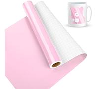 Lya Vinyl Rollo de Vinilo Adhesivo Rosa, 30.5 cm x 457.5 cm, Vinilo Rosa para Cricut, Silhouette Cameo y la Mayoría de las Máquinas de Corte