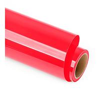 Lya Vinyl Vinilo de transferencia de calor, 12 pulgadas x 6 pies (30,5 cm x 183 cm), vinilo rojo para planchar para Cricut, Silhouette Cameo, vinilo HTV para ropa, sombreros, tela (rojo)