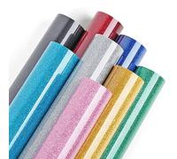 Lya Vinyl Vinilo de transferencia de calor con purpurina para Cricut (paquete de 8)