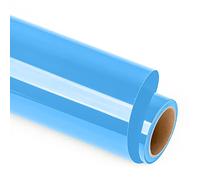 Lya Vinyl Vinilo Textil Termoadhesivo, 12" x 6FT (30.5cm x 183cm) Vinilo Textil Azul para Cricut, Silhouette Cameo, HTV para Ropa, Gorras y Telas (Azul)