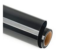 Lya Vinyl Vinilo Textil Termoadhesivo, 12" x 6FT (30.5cm x 183cm) Vinilo Textil Negro para Cricut, Silhouette Cameo, HTV para Ropa, Gorras y Telas (Negro)