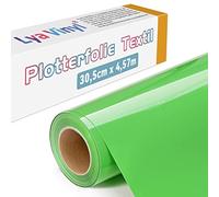 Lya Vinyl Vinilo Textil Termoadhesivo, 30,5 × 457,5 cm, Rollo de Vinilo Textil Fruta Verde para Cricut y Silhouette Cameo, Vinilo HTV Fruta Verde para Ropa, Bolsas, Zapatos y Otros Textiles