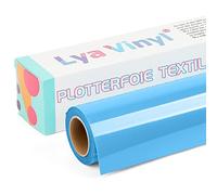 Lya Vinyl Vinilo Textil Termoadhesivo, 30.5 x 305 cm, Rollo de vinilo Textil Azul marino para Cricut y Silhouette Cameo, Vinilo HTV Azul marino para Ropa, Bolsas, Zapatos y Otros Textiles