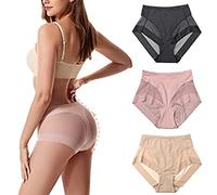 LYAART Calzoncillos moldeadores sin Costuras de Seda Helada de Cintura Alta, Bragas cómodas de Seda Helada, Bragas con Control de Barriga para Levantamiento de Cadera para Mujer (XL,A+3 Pieces)