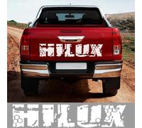 LYABYT Pegatinas para coche, pegatina para puerta trasera de camioneta, gráficos de vinilo, cubierta de letras personalizada, accesorios para automóviles, para Toyota Hilux Revo Vigo