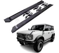 LYangr Estribos Laterales para Ford Bronco 4Door 2021 2022 2023, Auto Aluminio Antideslizantes Estribos Plataforma de Estribos Carrocería Faldones Laterales