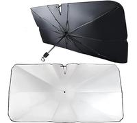 LYangr Parasol Coche para BMW X1 F48 2014-2021 Parasol Parabrisas Delantero para CocheParaguas Resiste a los Rayos UV Parasol Plegable con Eje Giratorio 360º con Bolsa