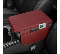 LYangr Protector Reposabrazos Coche para Ford C-MAX 2007-2016 automóvil Protector de Consola Central Cojín para Reposabrazos Fundas para reposabrazos,Red
