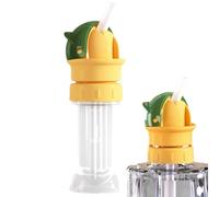 lyanny - Adaptador de boquilla para botella de agua para niños, reutilizable, diseño 2 en 1, tapón de rosca para botellas de agua, compatible con la mayoría de botellas estándar