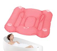 lyanny Almohadilla para Bañera,Almohada Inflable para Bañera - Colchoneta de SPA Masaje con Ventosas para Relajación de Cuello, Espalda y Muslos en