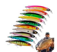 lyanny Cebos Nadadores para De | Kit De 10 Señuelos Tipo Swimbait - Ojos Y Branquias 3D, Anticorrosivos para Agua Dulce Y Salada, Uso En Exteriores para Hombres Y Principiantes Dores