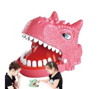 lyanny Juego de juguetes para dientes de dinosaurio, juguete para morder con la mano - Difícil dinosaurio que muerde juguetes juego de dentista - Juguete de interacción de dinosaurios, presione los