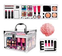 lyanny Kit De Maquillaje Para Adolescentes | Estuche De Maquillaje De Viaje Portátil,Juego De Sombras Y Contorno Con Estuches Para Viaje Bodas Fiestas Diario Adolescentes