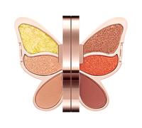 lyanny Paleta de Sombras de Ojos,Paleta de Maquillaje de Ojos - Paleta de ojos de forma única de 6 colores | Sombra de ojos resistente al agua, maquillaje mate brillante, cosmético de ojos colorido