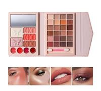 lyanny Paleta de Sombras de Ojos, Paletas de Maquillaje, Paleta de sombras de ojos con brillo mate claro, Paleta de maquillaje facial todo en 1 altamente pigmentada, herramientas de maquillaje