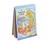 lyanny Pegatina Escena | Juguetes De Calcomanías Estéticas En Miniatura - Libro De Escenas Con Pegatinas Decorativas,para manualidades, journaling, diario, creatividad, escuela, aula, camping, viajes