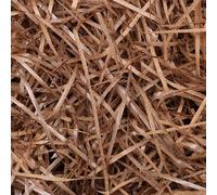 Lyaor 100 Gramos Papel Brillante Triturado de Rafia Relleno Material para Cesta de Regalo Rafia Papels Relleno para Caja de Regalo Papel Decoración Embalaje de Regalos para Fiestas Navidad - Champagne