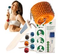 LYAPKO Masajeador de Rodillo Facial - Acupuntura Derma Roller Reflexología An...