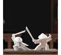 LYART Estatua de samurái, decoración de Guerrero japonés, estatuas de habitación de los niños, decoración de Mascotas de té Kongfu, Soporte de Incienso para Quemador de Palos, Soporte de Varillas de