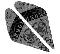 LYBH Adhesivo Lateral para Depósito De Combustible De Motocicleta para CMX300 CMX500 Reble CM CMX 125 250 300 500 1100 2018-2021. Almohadillas Protectoras para Tanque de combustibl(Blanco,X-2)