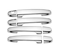 LYBH Cubierta Protectora Para Manijas De Puertas Delanteras Y Traseras Exteriores De Coche Para Citroen C1 MK2 2015-2019. Piezas Manija Exterior Coche(Plata,1Ojos de cerradura)