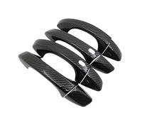 LYBH Cubiertas Para Manijas Exteriores De Puertas Delanteras Y Traseras Para Skoda Para Octavia A7 14-19 Protector Manijas Laterales Exteriores Piezas Manija Exterior Coche(Negro 2,Tipo 2)