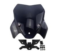 LYBH Deflector De Viento para Parabrisas De Motocicleta para S1000R S 1000 R S1000R K63 2021-2024 M1000R Sport. Carenado Parabrisas Carenabris(Fumar,con Soporte)