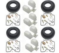 LYBH Kit de reparación Carburador Kit De Reparación De Carburador De Motocicleta para Y&amaha FZS 600 para Fazer 1998-2003 FZS600 Émbolo Combustible Diafragma Flotador Taza Aceite(Conjunto 3)