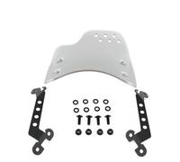 LYBH Parabrisas De Motocicleta para Ducati Scrambler 400 800 2015-2022 2023 2024, Mosquitera, Deflector De Viento. Carenado Parabrisas Carenabris(Plata)