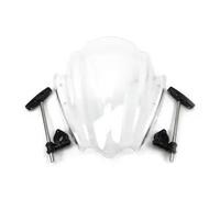 LYBH Parabrisas para Motocicletas Y Motos De Calle, Visera Protectora para Parabrisas para Y&amaha FZ1, FZ1N, FZ6, S2, FZ8, FZ8N, FZ 1, 6, 8 (2001-2015). Carenado Parabrisas Carenabris(Claro)