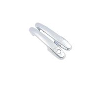 LYBH Piezas De Repuesto Para La Cubierta De La Manija Exterior De La Puerta Del Para Citroen C1 MK2 (2014-2022): Embellecedor Y Bisel. Piezas Manija Exterior Coche(Plata,1 ojo de cerradura, 2 piezas)