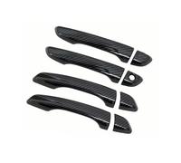 LYBH Protector De Manija De Puerta De Coche Para Peugeot 308 T9 II MK2 2017-2021 LHD, Cubierta De Manija De Puerta Exterior Delantera Y Trasera Piezas Manija Exterior Coche(Negro 1,1Ojos de cerradura)