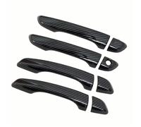 LYBH Protector De Manija De Puerta Para Hyundai Para Elantra 2017, 2018, 2019 Y 2020. Decoración Exterior Para Manija De Puerta. Piezas Manija Exterior Coche(Negro,Botón 0)