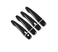 LYBH Protector De Manija De Puerta Para Nissan Para Kicks P15 16-22 Para Navara NP300 D23 17-22 Incluye Embellecedor Para La Manija La Puerta Piezas Manija Exterior Coche(Negro 1)