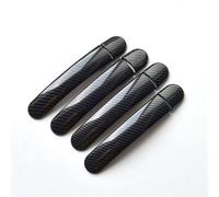 LYBH Protector De Manijas Exteriores De Puertas Para Skoda Para Rapid (2011-2019). Carcasa Para Manijas Exteriores De Puertas Delanteras Y Traseras. Piezas Manija Exterior Coche(Negro 1,Tipo 1)