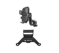 LYBH Soporte De Navegación GPS para Motocicleta para Y&amaha XMAX300 Xmax X-MAX 300 2023 2024, Soporte Ajustable para Teléfono Móvil con GPS. Soporte De Navegación GPS(Negro 1)