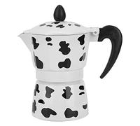 Lybunair 150ML Estampado de vaca Cafetera espresso Hervidor 3 tazas Cafetera espresso Hervidor italiano para uso en cafetería casera (3 cups of cow color 150ML)