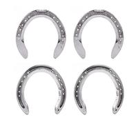 Lybunair 4 herraduras ligeras de aleación de aluminio, accesorio práctico y responsable de montar a caballo para granja de hipódromo (tipo 6)