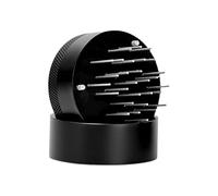 Lybunair Aguja de café de acero inoxidable de primera calidad, agitador a prueba de óxido, herramienta de distribución de espresso con base para hacer café (51 mm, 53 mm, 58 mm) (51MM)