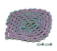 Lybunair Cadena de bicicleta de montaña de 11 velocidades en diferentes colores, accesorios para bicicleta de carretera con eslabón de conexión, actualización de accionamiento para mayor rendimiento