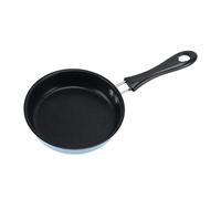 Lybunair Mini sartén, sartén para huevos a prueba de palos, utensilios de cocina pequeños para desay1 con mango de goma resistente al calor para estufa de panqueques, placa de (Azul)