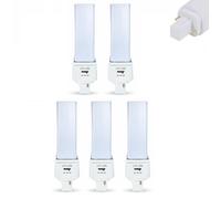 LYC LED G24D Bombilla LED de 2 pines, PL-C Lámpara empotrada de repuesto de 26W 1000 lm, 314° Rotación Horizontal, 3 tonos incluidos con selector CCT, pack de 5