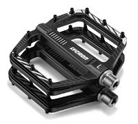 LYCAON Pedales de Bicicleta de Carretera/Montaña, MTB Pedales Bicicleta de Bearing Rodamientos, 9/16" CNC aleación de Aluminio Antideslizante CR-MO para BMX Bike