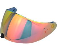 LYCFC Visera Casco Moto para Scorpion EXO-R420, Ajuste Moto Protección contra Viento Lente Visera Repuesto Moto Accesorios,Normal-C Tea Gold-Plated Red