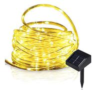 Lychee Luces en Cuerda Navidad 16.5ft 50LED Impermeable Secuencia Solar del Sensor de Potencia W/luz, Luces de Cuerda Exterior, Ideal para Navidad, la Fiesta, Boda (Caliente)