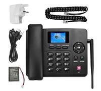 Lychee Teléfono inalámbrico fijo de 2, 3, 4G, SIM dual, WiFi, multiidioma, pantalla retroiluminada a color grande, antena desmontable, teléfono de escritorio para oficina, hotel, uso residencial