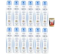 Lycia Desodorante original, efecto seco, 48H, desodorante, 12 x 150 ml + Polpa italiana gourmet 400 g